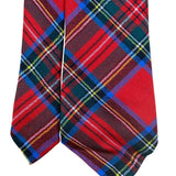 Ingles Buchan Men’s Red Wool Royal Stewart Plaid Necktie Scotland Traditional 3