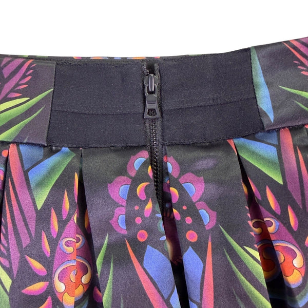 Alice + Olivia Womens Multicolor Flared Skirt Stylish Printed Design Size 6