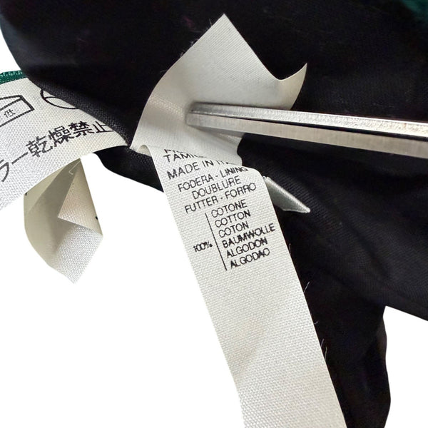 Kristina Ti Green Waffle Coat With Satin Ribbon Tie Waist Made In Italy Size M
