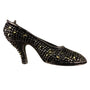 Sterling Silver Womens High Heel Shoe Brooch With Marcasite Stones Elegant