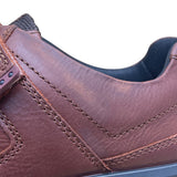 Hotter Men’s Brown Leather Dual-Fit Adhesive Strap Energise Casual Shoes Size 12