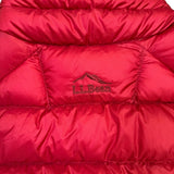 L.L. Bean Womens Red Ultralight 850 Down Jacket Water-Repellent  Goose Down Sz 1