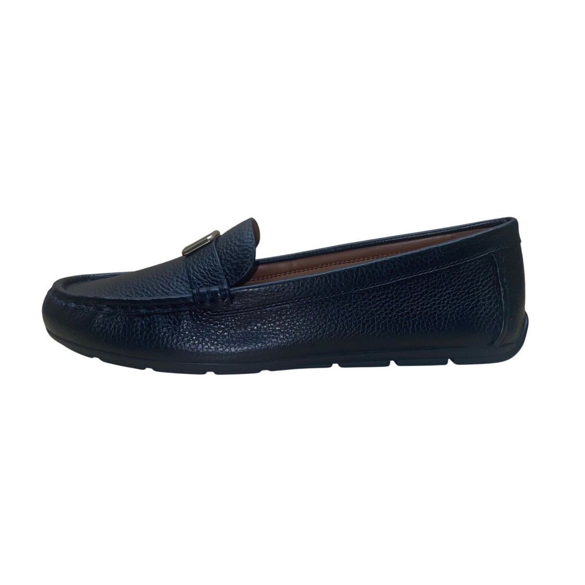 Coach Women’s Black Leather Mona Driver Loafers Casual Slip-On Shoes Sz US9.5B