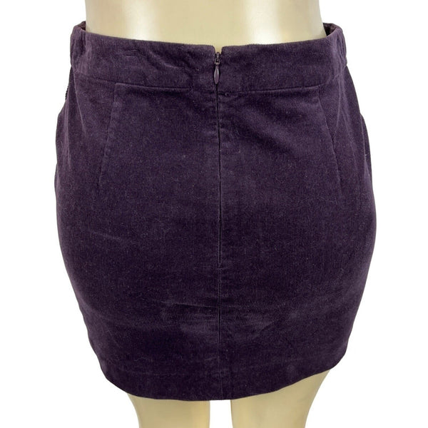 Banana Republic Women's Purple Corduroy Tube Skirt Sz 0