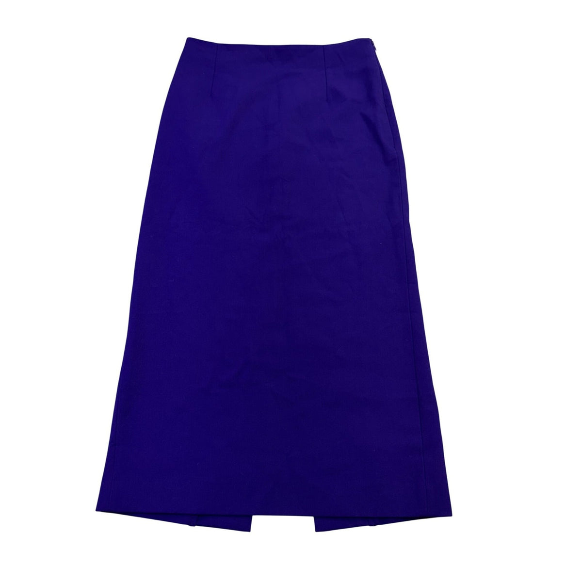 Zara Womens Purple Midi Skirt With Back Slit Size M
