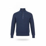 H&M L.O.G.G. Mens Navy Cotton Pullover Sweater Long Sleeve Mock Neck Size L
