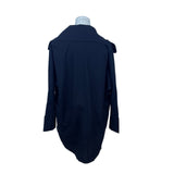 Valentino Womens Black Blouse Stylish Oversized Design Excellent Condition
