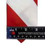 Ralph Marlin Mens Red White Blue Polyester American Flag Stripe Necktie