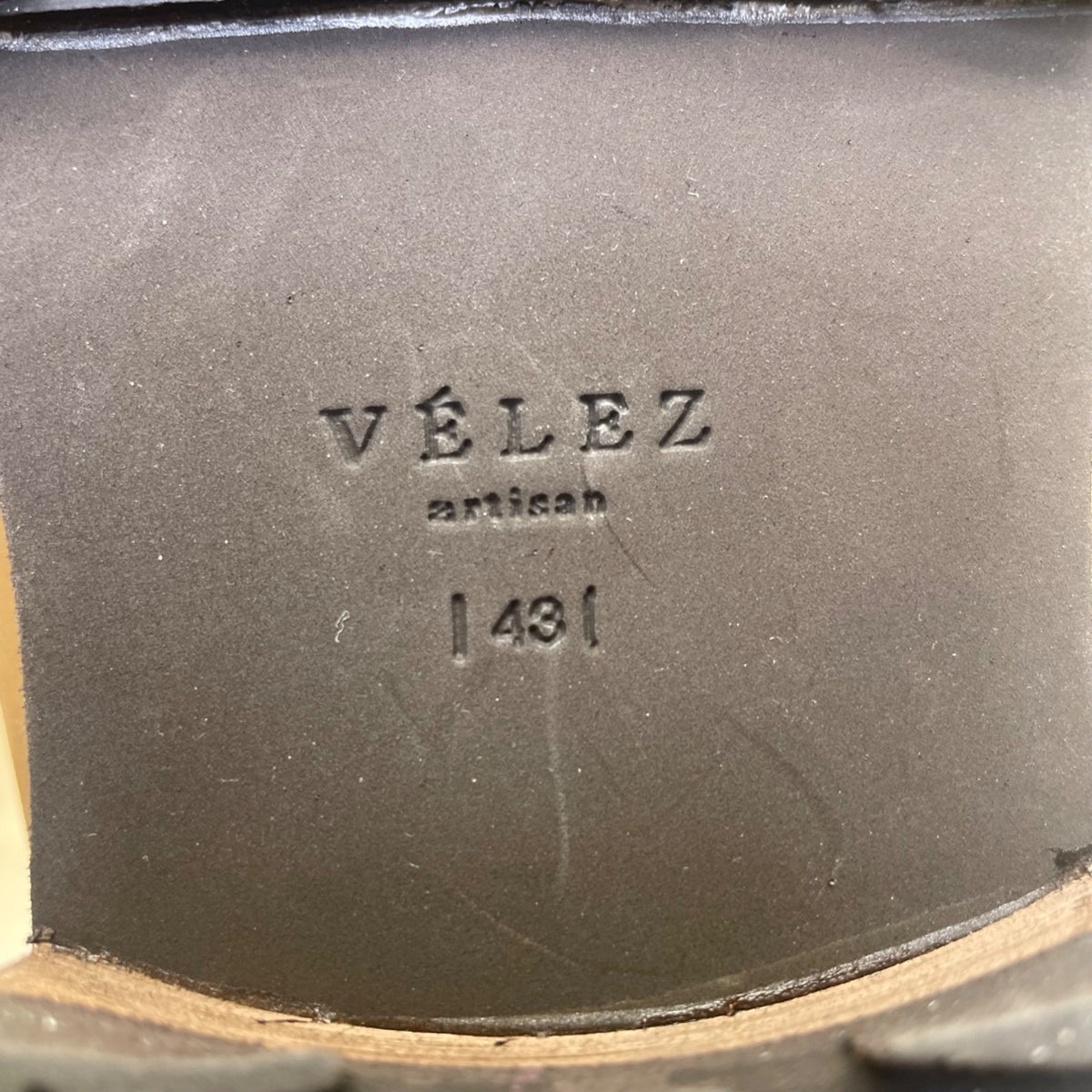Velez Men’s Brown Leather Lace-Up Rugged Sole Artisan Ankle Boots  Size 43