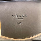 Velez Men’s Brown Leather Lace-Up Rugged Sole Artisan Ankle Boots  Size 43