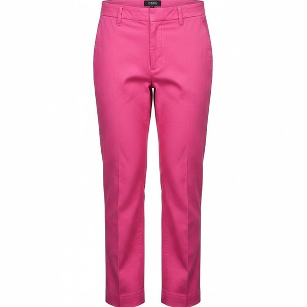 J.Crew Womens Pink Leather Pants Modern Slim Fit Stylish High-Quality Size 6