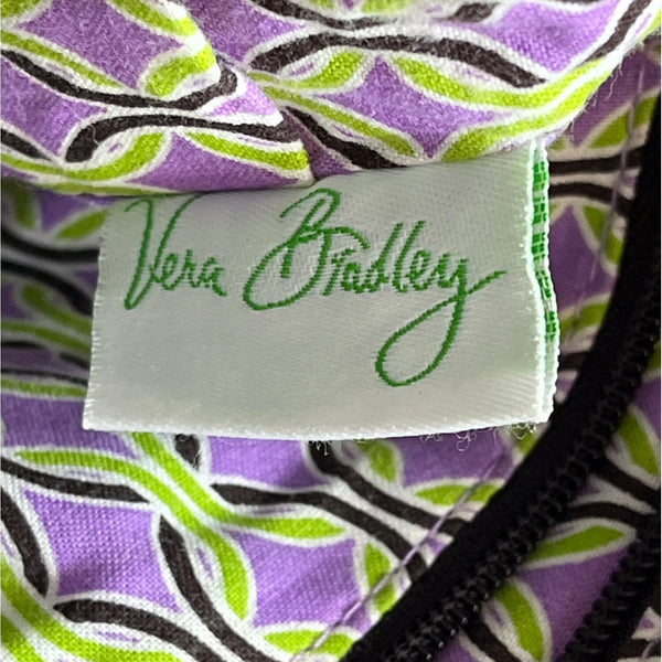 Vera Bradley Women's Black Flowered Multicolor Floral Shoulder Bucket Bag Sz M