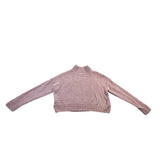 Rachel Zoe Womens Beige Cable Knit Cropped Turtleneck Sweater Size S