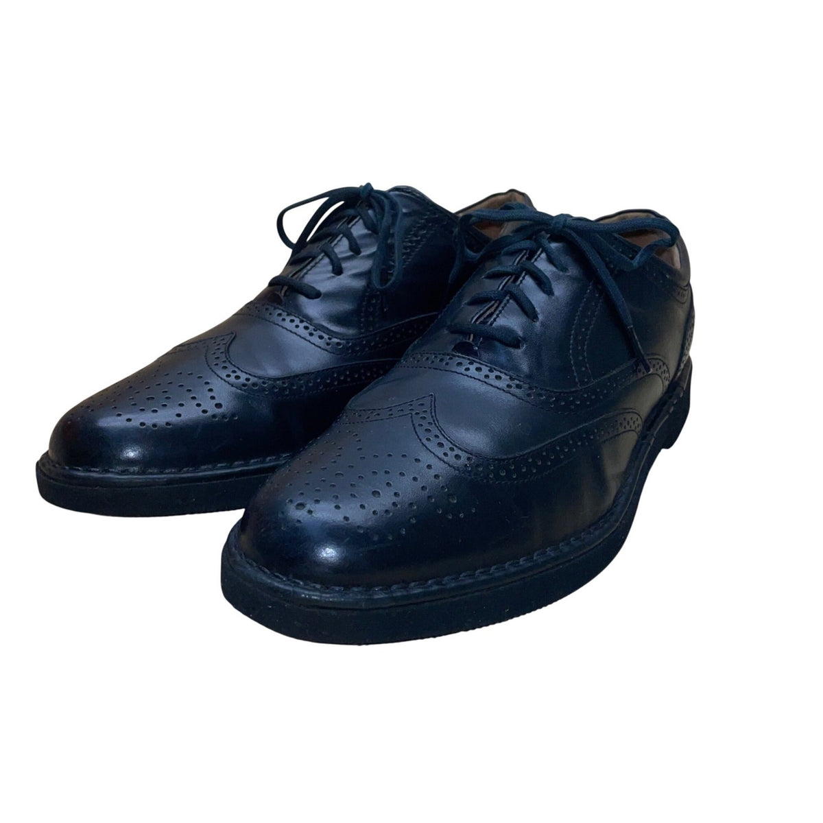 Rockport Men’s Black Leather Wingtip Oxford Dress Shoes Size 8.5M