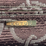 Kotur Women's Purple Snakeskin Evening Clutch Sz S