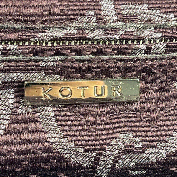 Kotur Women's Purple Snakeskin Evening Clutch Sz S
