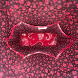 Vera Bradley Women’s Red Cotton Paisley Tote Bag With Matching Accessory Set