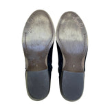Sam Edelman Women’s Black Suede Leather Block Heel Side Zip Ankle Boots Size 7M