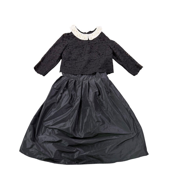 Vintage Rickie Freeman Teri Jon Womens Black Evening Gown  Sz 6