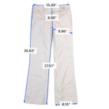 Ann Taylor Loft Marisa Womens Beige Bootcut Denim Pants Size 2