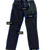 Lands End Womens Black Slim Fit 5-Pocket Stretch Denim Jeans Size 16