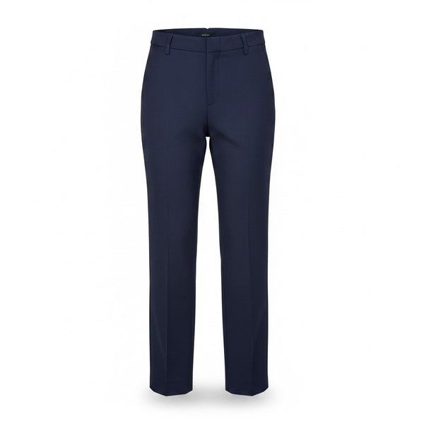 Express Womens Blue Straight-Leg Editor Pants Size 2S