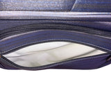 Ricardo Men’s Gray & Blue Blend Nylon 4-Wheel Spinner Expandable Travel Luggage