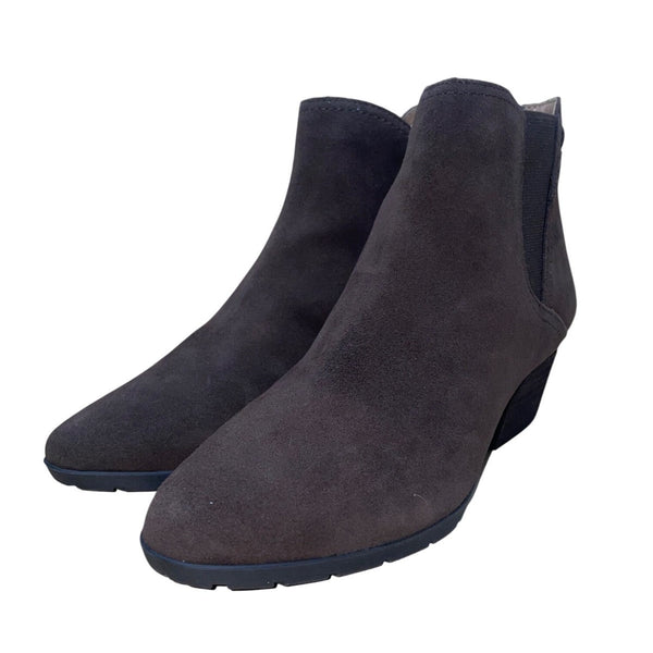 Blondo Women’s Brown Suede Waterproof Block Heel Valli 2.0 Ankle Booties Size 9M