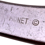 Monet Womens Silver Tone Metal Diamond-Patterned Bangle Bracelet