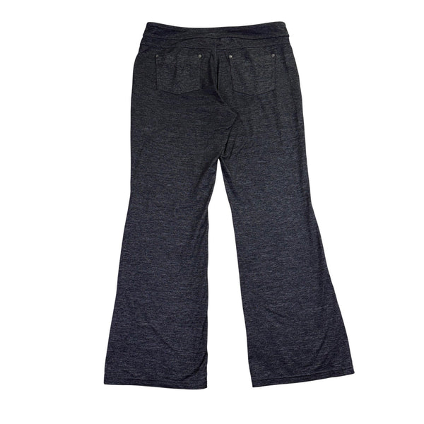 Athleta Womens Gray Stretch Flare-Leg Pants Size XL