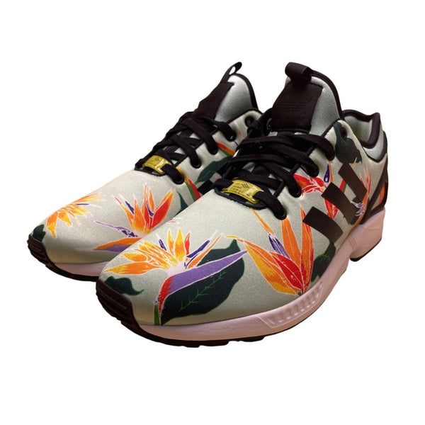 Adidas Men’s Tropical Green Floral ZX Flux NPS Torsion Sneakers Size 10