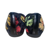 Gabor Women’s Black Multicolor Floral Pattern Patent Toe Ballet Flats Sz 5.5