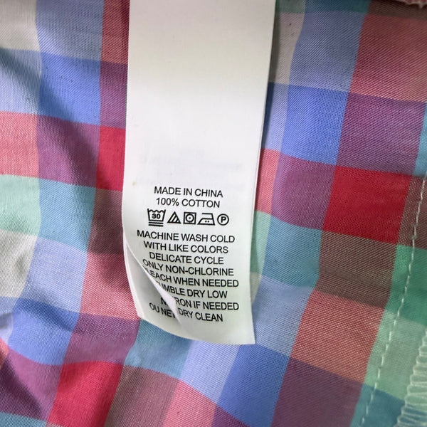 Kate Spade Colorful Checkered Maxi Dress With Ruffled Hem Multicolor Sz XS