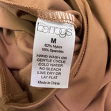 Baltogs Womens Tan Scoop Neck & Long Sleeve Stretch Catsuit Size M