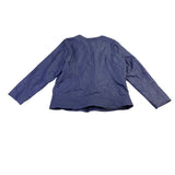 Christopher & Banks Womens Blue Jacket W/ Lace Detail Zipper Pockets Size XL
