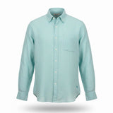 Tommy Bahama Mens Aqua Linen Long Sleeve Button-Up Shirt Sz XX-Large