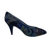 Impo Womens Black Iris Beaded Lining Monet High Heel Pumps Size 9B