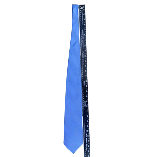 Nautica Mens Blue 100% Silk Striped Pattern Tie Classic Formal Design