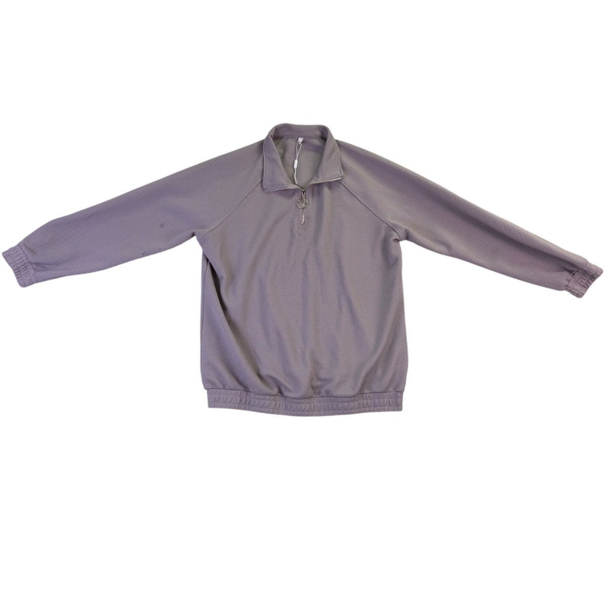 Coofandy  Womens Gray Tracksuit Zip Pullover & Elastic Waist Pants Size L