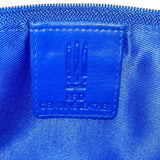 ili New York Women’s Cobalt Blue Genuine Leather Zip Closure RFID Wallet
