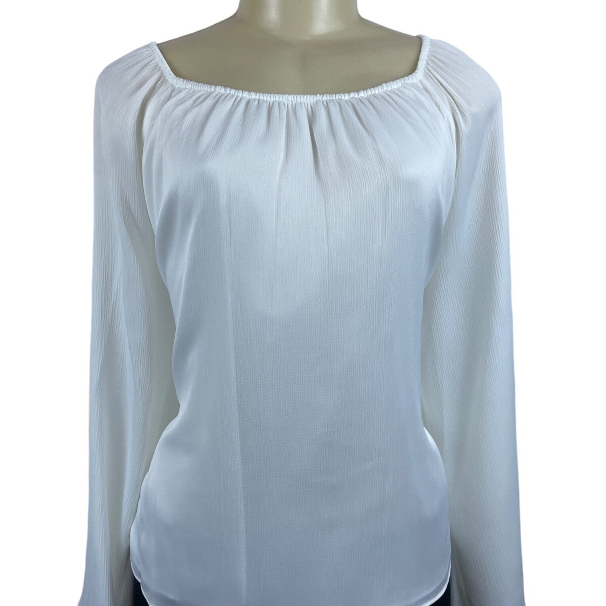Elizabeth And James Women's White Long Sleeve Blouse Sz XL New