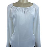 Elizabeth And James Women's White Long Sleeve Blouse Sz XL New