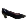 BeautiFeel Women’s Black Suede & Patent Leather Block Heel Pumps Size 39