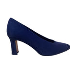 Evan-Picone Women’s Navy Closed-Toe Mid-Heel Slip-On Classic Pumps Size 7.5M