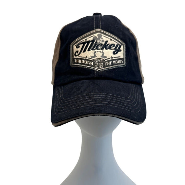 Disney Mens Brown Hat Mickey Baseball Cap Sz 57-62cm