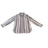 American Eagle Mens Purple Stripe Button-Up Long Sleeve Shirt Size M