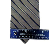 Tommy Hilfiger Mens Blue & Gold 100% Silk Striped Necktie Made In USA