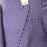 Jos. A. Bank Mens Navy Wool Double-Breasted Blazer Gold Buttons Size 6 Regular