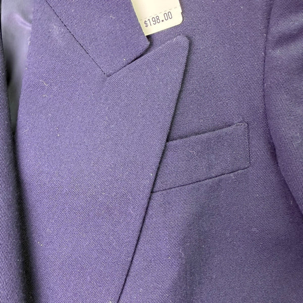 Jos. A. Bank Mens Navy Wool Double-Breasted Blazer Gold Buttons Size 6 Regular