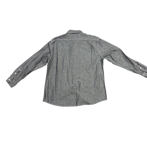 Nordstrom Mens Black Button-Up Long-Sleeve Shirt Casual Slim Fit  Sz XXL